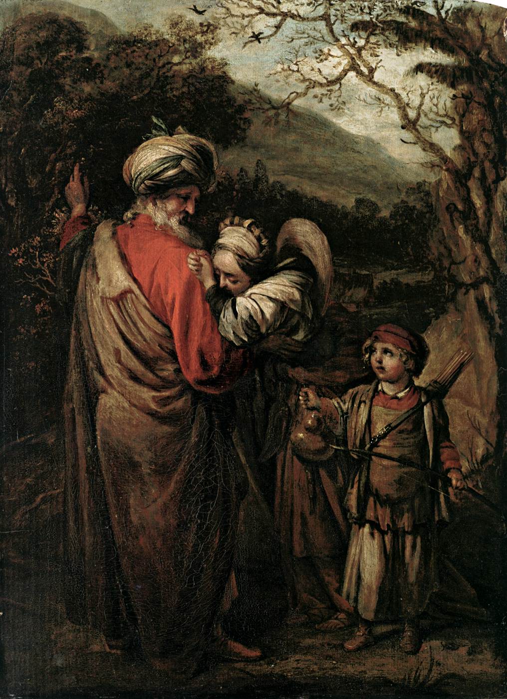 FABRITIUS, Barent Abraham Dismissing Hagar and Ishmael 1658 Oil on wood, 50 x 36 cm Metropolitan Museum of Art, New York