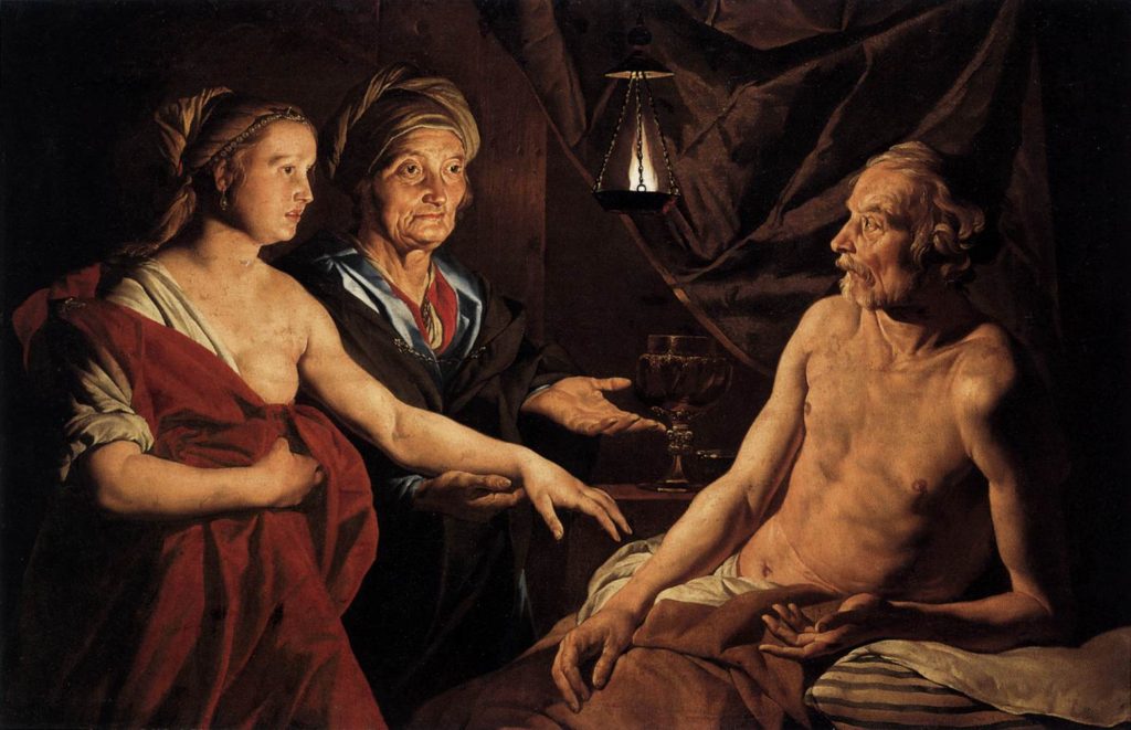 STOM, Matthias Sarah Leading Hagar to Abraham 1637-39 Oil on canvas, 113 x 168 cm Staatliche Museen, Berlin