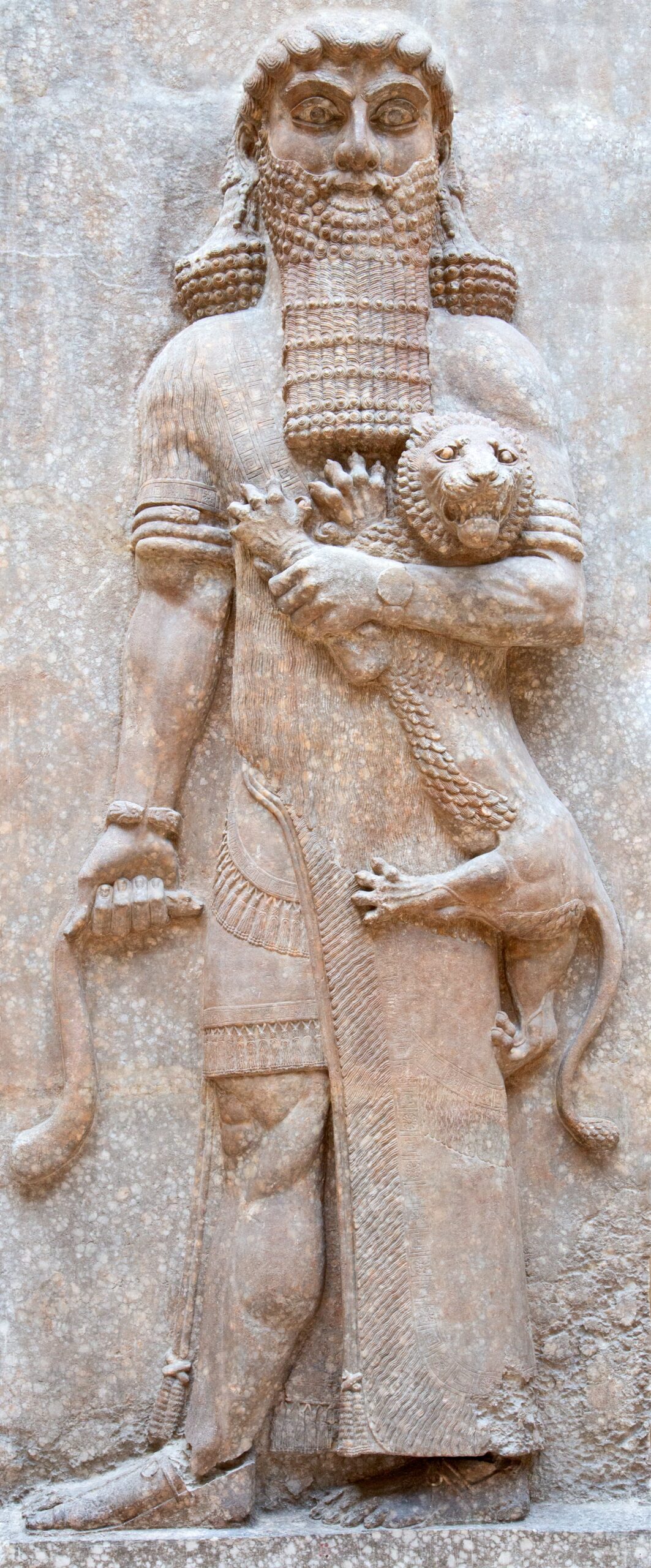 Ancient sumerian stone carving